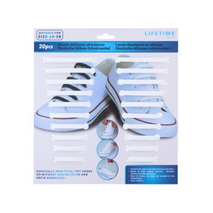 Raišteliai batams elastiniai 20 vnt. 7,5-10,5 cm 871125217640