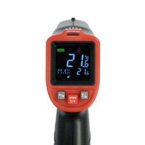 Termometras pirometras skaitmeninis lazerinis LCD (-50 +650°C) YT-73201 YATO