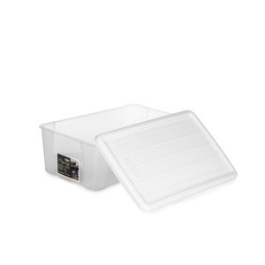 Dėžė su dangčiu plastikinė balta Elegance 32,5x19x11cm 30839 Italija STEFANPLAST