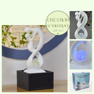 Fontanas kambarinis relaksui su LED baltas  14x14x31 cm Zen Arome