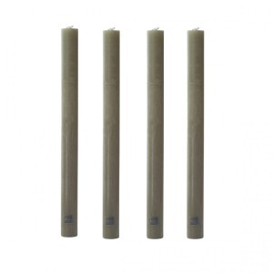 Žvakės 4 vnt 25 cm diam 2 cm rusva spalva PTMD 101541