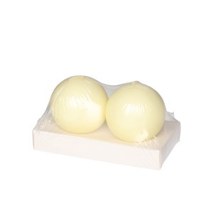 Žvakių komplektas 2 vnt su kojele, gelsvos D6 cm Polar 618597