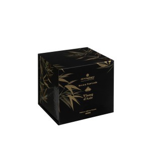 Žvakė stikliniame indelyje slyvų kvapo 400 g D10 cm Atmosphera 196074C