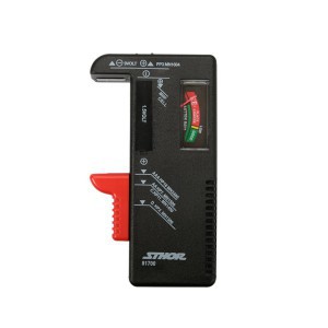 Testeris baterijoms 1,5 V ir 9 V visų rūšių baterijoms 81700 STHOR