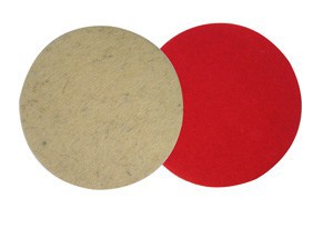 POLISHING FELT DISC WITH VELCRO 125MM