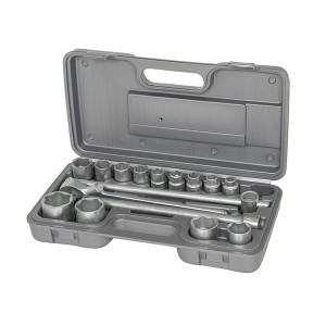 Galvučių rinkinys su terkšle 10-32mm 6-kamp 1/2. SUPER  NIZ Nr.2