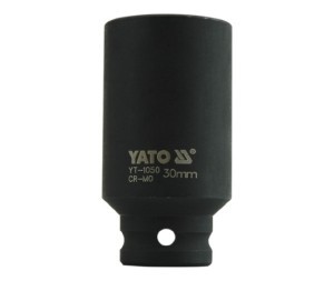 Galvutė šešiakampė ilga smūginė 1/2" 30 mm CrMo YT-1050 YATO