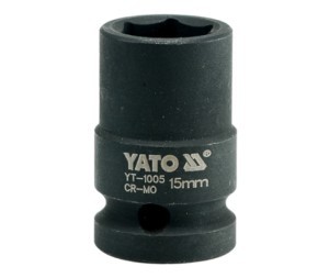 Galvutė šešiakampė smūginė 1/2" 15 mm YT-1005 YATO