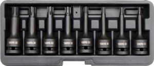 Galvučių rinkinys kalamos 8 vnt. 1/2" RIBE RM5-RM13 YT-1068 YATO