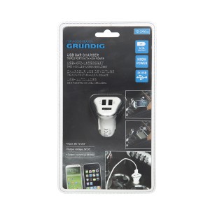 Įkroviklis auto 3USB GRUNDIG 871125214032