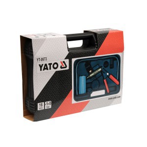 Matuoklis vakuumo/slėgio stabdžių skysčio nuorinimui 16 vnt. YT-0673 YATO