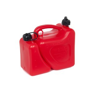 Kanistras kurui ir tepalui plastikinis 2L+5L raudonas Lenkija (5)