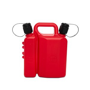 Kanistras kurui ir tepalui plastikinis 1,5L+3,5L raudonas PRO Italija 7030(12)