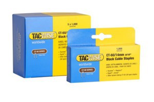 Kabės susegėjui kabeliams CT-60/14 mm 1000 vnt. juodos 1061 TACWISE (5*1000) NK