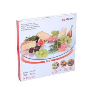 Padėklas užkandžių serviravimui besisuk. D16.2/32.2cmx1.6cm ALPINA 871125226539