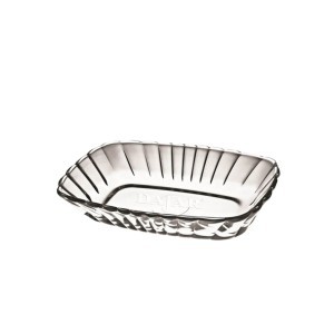 Padėklas/lėkštė 2 vnt 18x11,5 cm skaidri, stiklinė Pasabache 74800