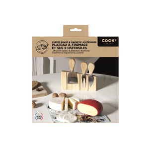 Sūrio pjaustymo įrankių rinkinys magnet. 21,2x22,6x4 cm Cook Concept KA1732