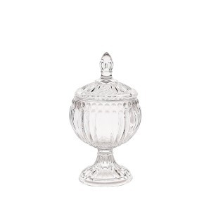 Saldaininė stiklinė su dangteliu H15xD7 cm Home Deco KA6234