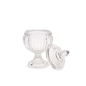 Saldaininė stiklinė su dangteliu H15xD7 cm Home Deco KA6234