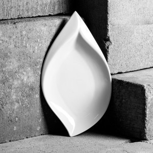 Padėklas/lėkštė užkandžiams 27x15,5 cm SALSA porcelianas Ambition 33947
