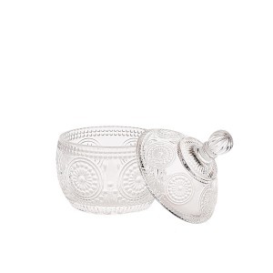 Saldaininė stiklinė su dangteliu H9x9 cm Home Deco KA6236