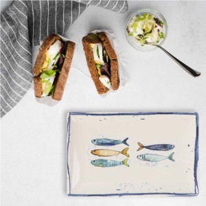 Padėklas/lėkštė 30x20x2,5 cm porcelianas PEIXE La Mediterranea PEI2500430