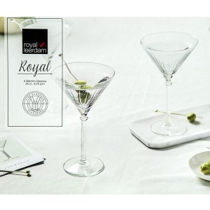Taurės Martini 4 vnt. stiklinės 250 ml kokteiliams ROYAL 762C36003525