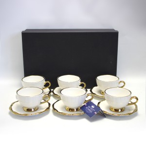 Puodelių rinkinys porcelianinis espresso  6 vnt. 80 ml PL-2618