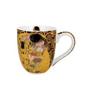 Puodelis porcelianinis XXL G. Klimt Bučinys 1000 ml DUO