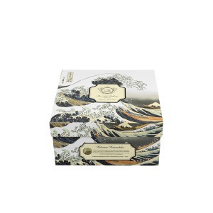 Puodelis su lėkštele porcelianinis 250 ml K.Hokusai DUO