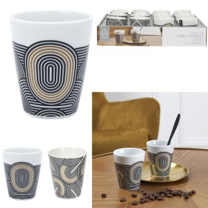 Puodelis keramikinis espresso 100ml Home Deco KA0133