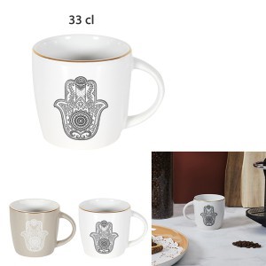 Puodelis keramikinis Fatimos ranka 330 ml Home Deco KA0232
