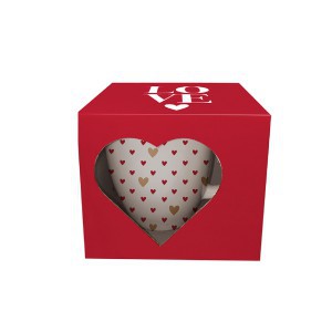 Puodelis porcelianinis Širdelės 650 ml DUO