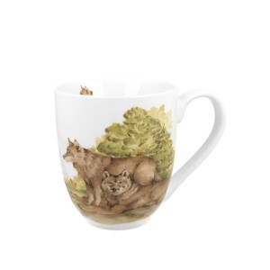Puodelis porcelianinis Vilkai 1000 ml DUO
