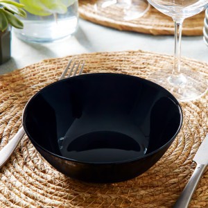 Dubuo juodo grūdinto stiklo Zelie D16 cm talpa 0,4 l ARCOPAL 00512