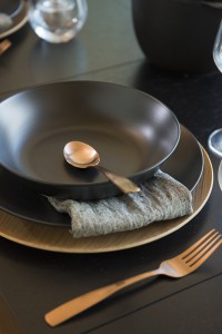 Stalo įrankių rinkinys nerūdijančio plieno 16 vnt rose gold  Maku 310197