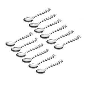 Šaukšteliai arbatiniai 12vnt 13cm plastikiniai daugkartiniai Algon BA01054276684