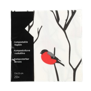 Servetėlės popierinės 16x16 cm 20 vnt Sniegenos 616849