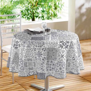 Staltiesė D160 cm pilkų atspalvių PVC PERSANE douceur d'intérieur