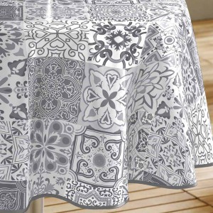 Staltiesė D160 cm pilkų atspalvių PVC PERSANE douceur d'intérieur