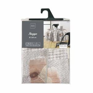 Staltiesė D160 cm rusvų atspalvių PVC COSY COEUR douceur d'intérieur