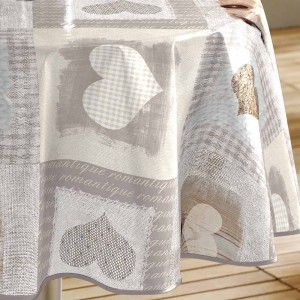 Staltiesė D160 cm rusvų atspalvių PVC COSY COEUR douceur d'intérieur