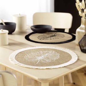 Padėkliukas stalo D38 cm džiutas MOGADOR douceur d'intérieur