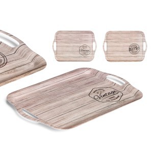 Padėklas plastikinis 42x27 cm (mix) Kinvara 11330