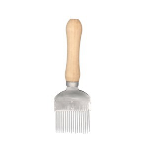 Šakutė korių atakiavimui medine rankena 20x6,5 cm BEE6624