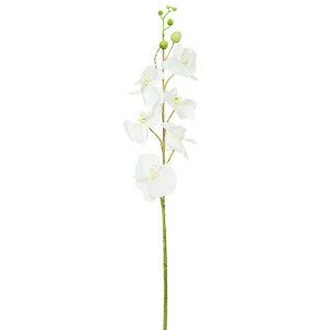 Dekoratyvinė gėlė Orchidėja balta/rožinė (12) h 90 cm