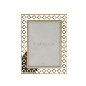 Rėmelis metalinis ažūrinis aukso spl. 13x18 cm FS15957 Widdop