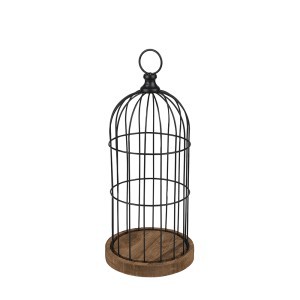 Narvelis metalinis, medžio pagrindas D14,5xH34,5 cm Urban Living 55540