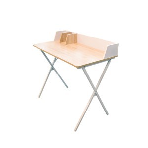 Kompiuterio stalas 90x85x50 cm medinis baltas Home Deco HD6423