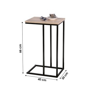 Staliukas Side 40x30x66 cm juodas, medis Urban Living 151342